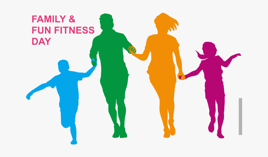 Family Fitness Cliparts - Color Fun Walk Png, Transparent Png