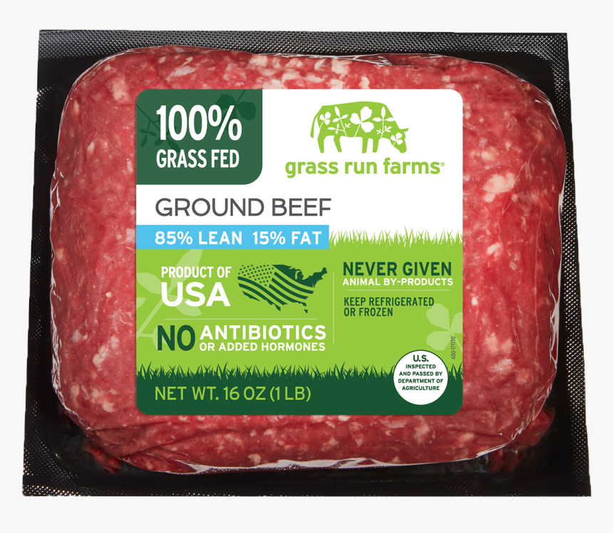 100% Grass Fed Ground Beef - Ground Beef Grass Fed, HD Png Download