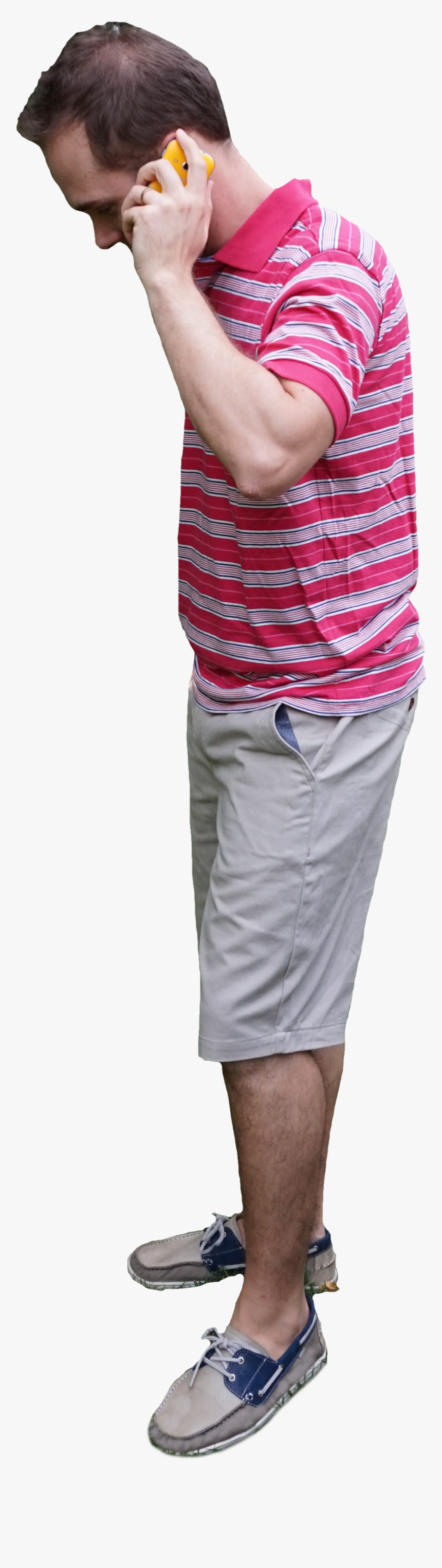 Man On The Phone Png - Person Using Phone Png, Transparent Png