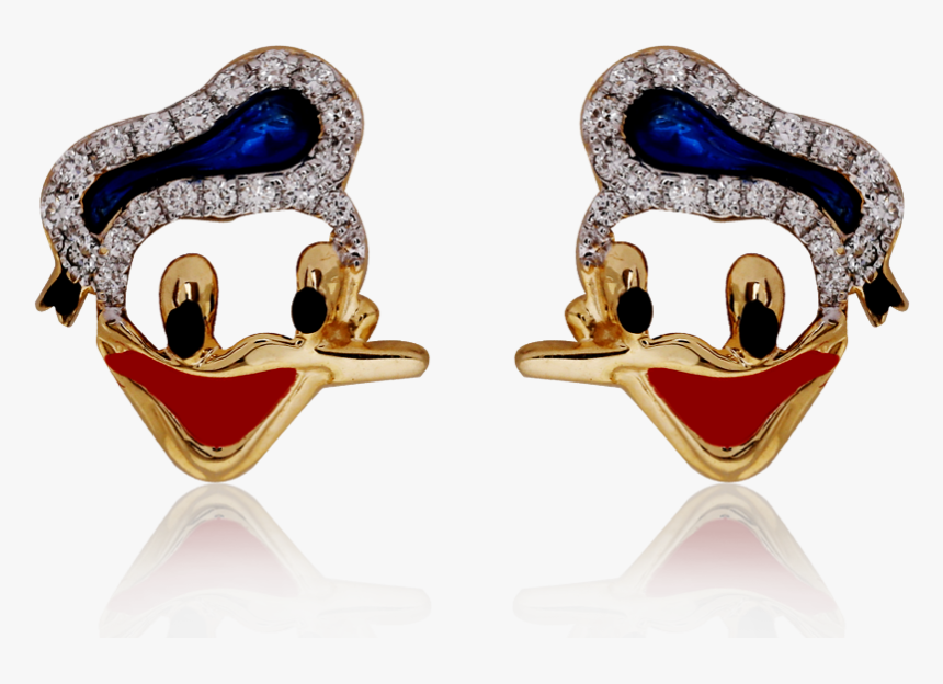Iconic Donald Duck Enamel Earrings - Earrings, HD Png Download