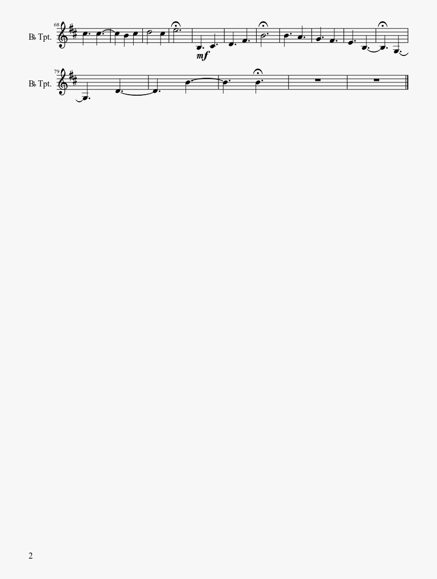 Dovahkiin Sheet Music 2 Of 2 Pages - Sheet Music, HD Png Download