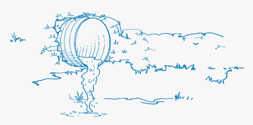 Transparent Dead Animal Png - Colouring Picture Of Water Pollution, Png Download