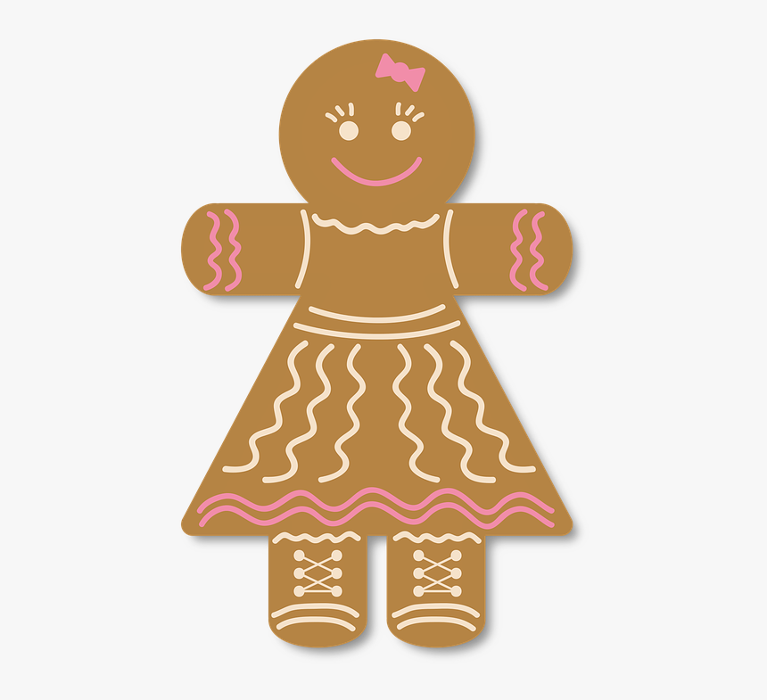 Gingerbread, Cake, Christmas, Ornament, Embellish - Pepparkakor Png, Transparent Png