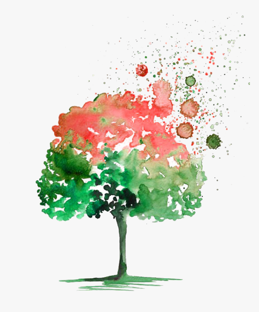 Svg Royalty Free Buoy Drawing Watercolor - Trees Drawing Watercolor Png, Transparent Png