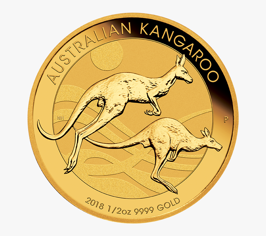 Kangaroo 1/2 Oz Gold Coin - 2018 Kangaroo Gold Coin, HD Png Download
