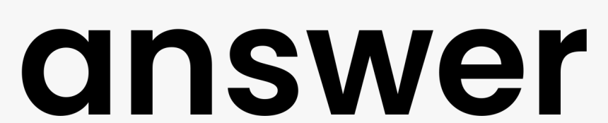 Modern Answer Typography Png Image - Diesel Fuel Sign, Transparent Png