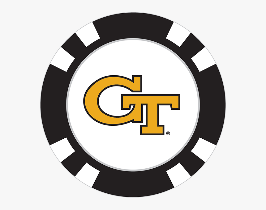 Georgia Tech Yellowjackets Poker Chip Ball Marker - New England Patriots Logo Circle, HD Png Download