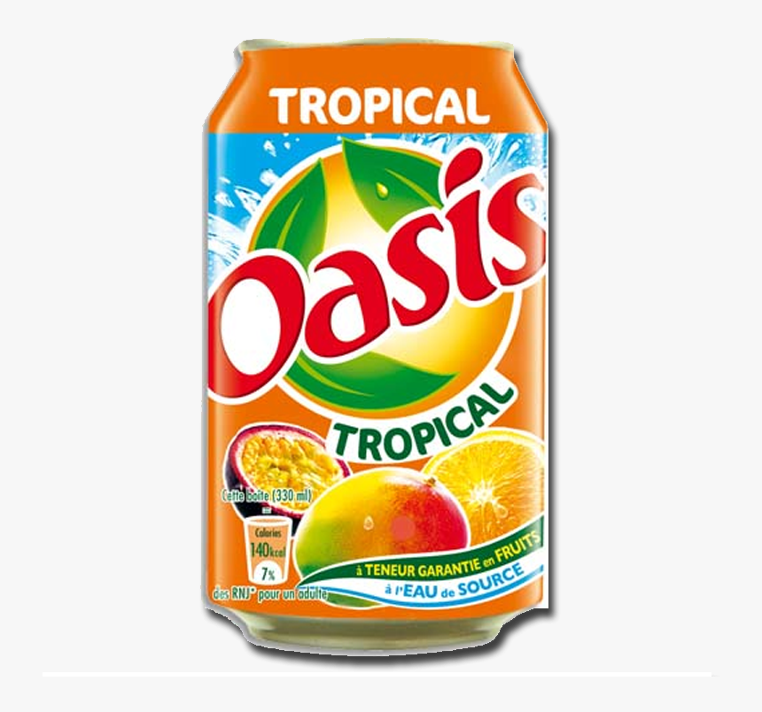 Oasis Tropical - Orange Soft Drink, HD Png Download