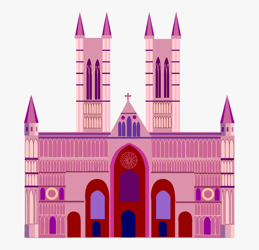 Pink,building,medieval Architecture - Clip Art, HD Png Download