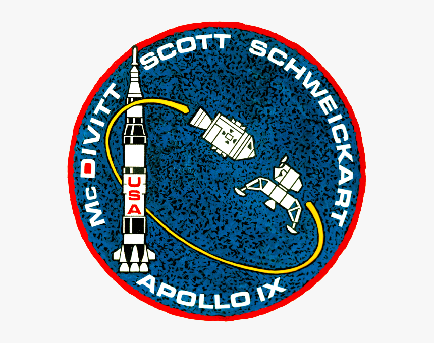 Apollo 9 Patch - Apollo 9 Mission Patch, HD Png Download