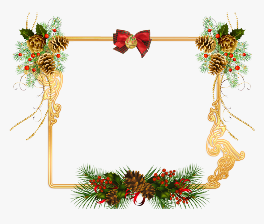 Transparent Joy Clipart - Transparent Christmas Frame Png, Png Download