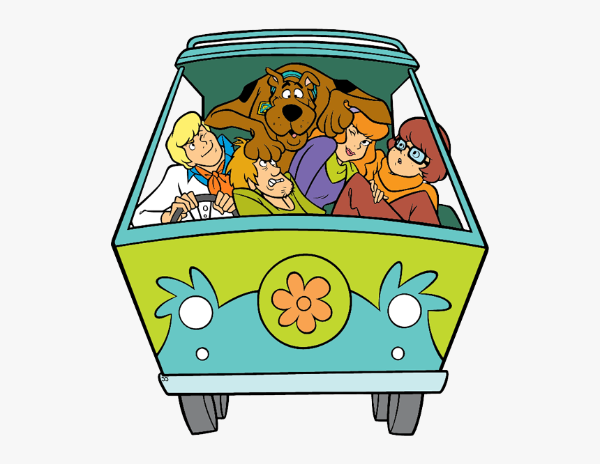 Clipart Of Featuring, Mystery And Fred - Mystery Machine Scooby Doo Clipart, HD Png Download