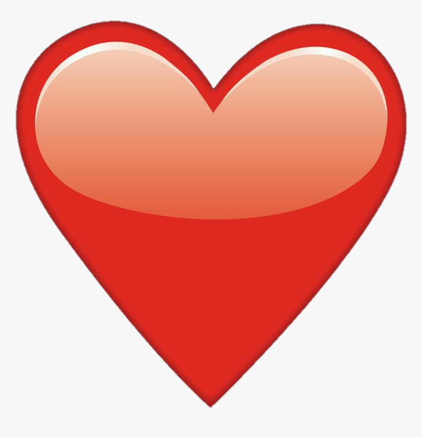 Coraçao Corazon Heart Emoticon Emotions Emoji Clipart - Transparent Background Red Heart Emoji, HD Png Download