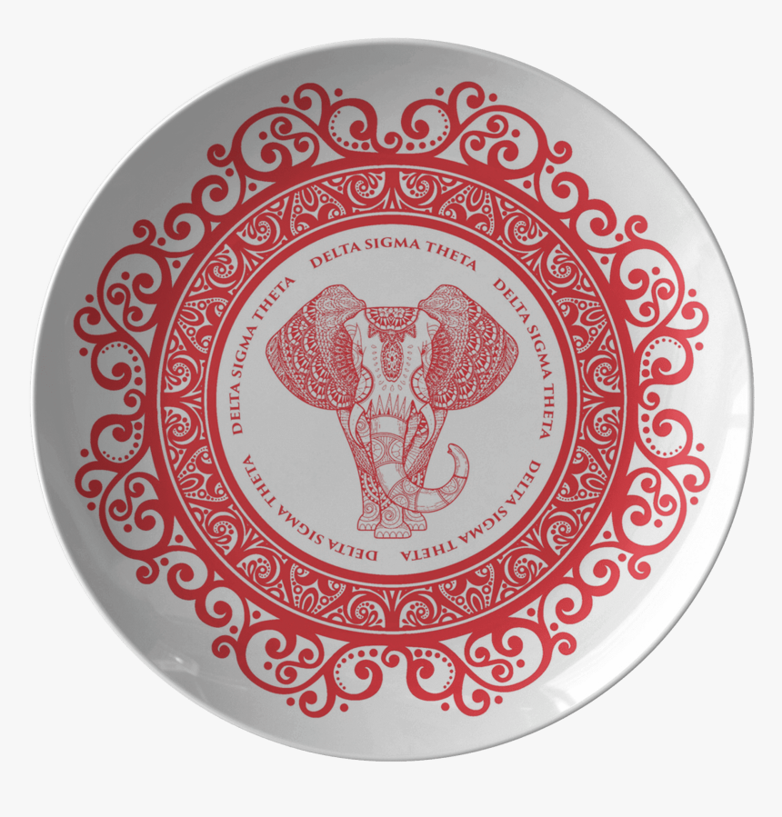 Delta Sigma Theta Plate - Ganpati Mandal Logo Design, HD Png Download