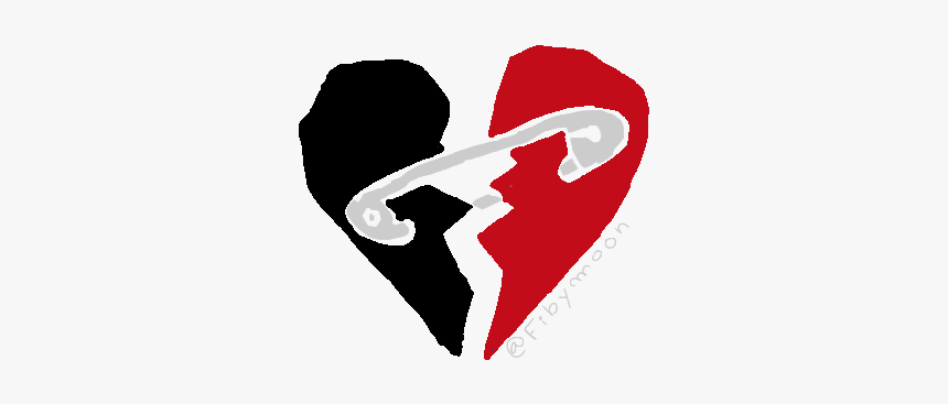 Safety Pin Heart Png - 5 Seconds Of Summer Art, Transparent Png