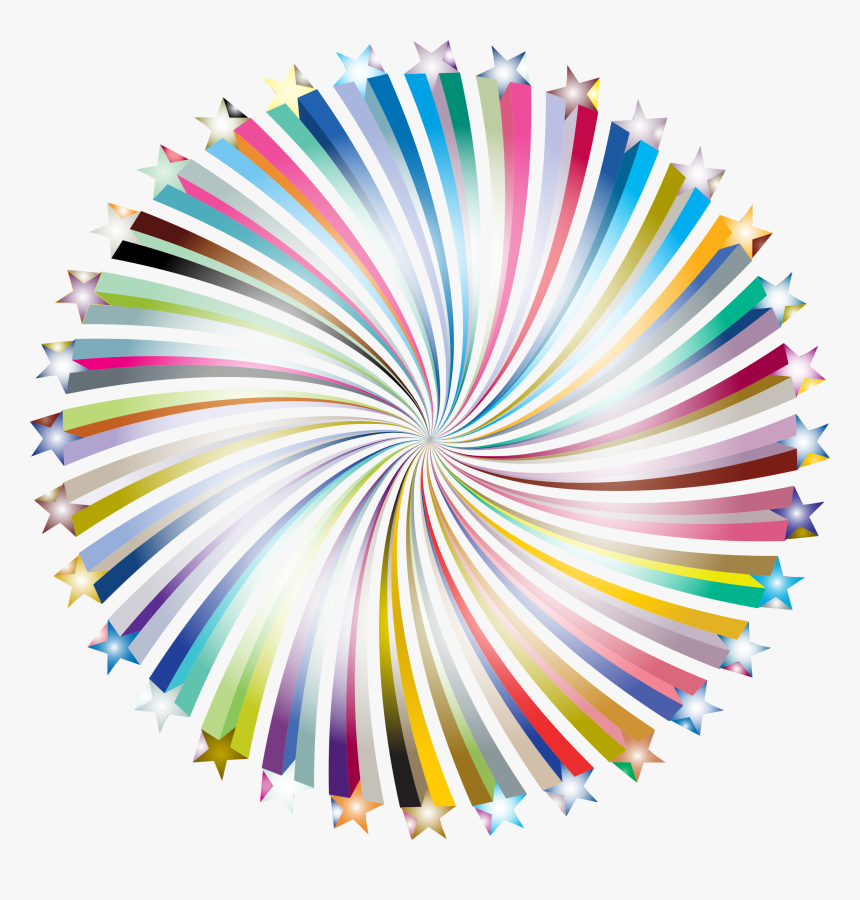 Graphic Design,line,circle - Rainbow Starburst Png, Transparent Png