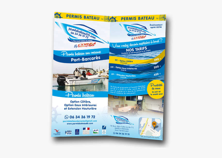 Flyer Permis Bateau - Flyer, HD Png Download