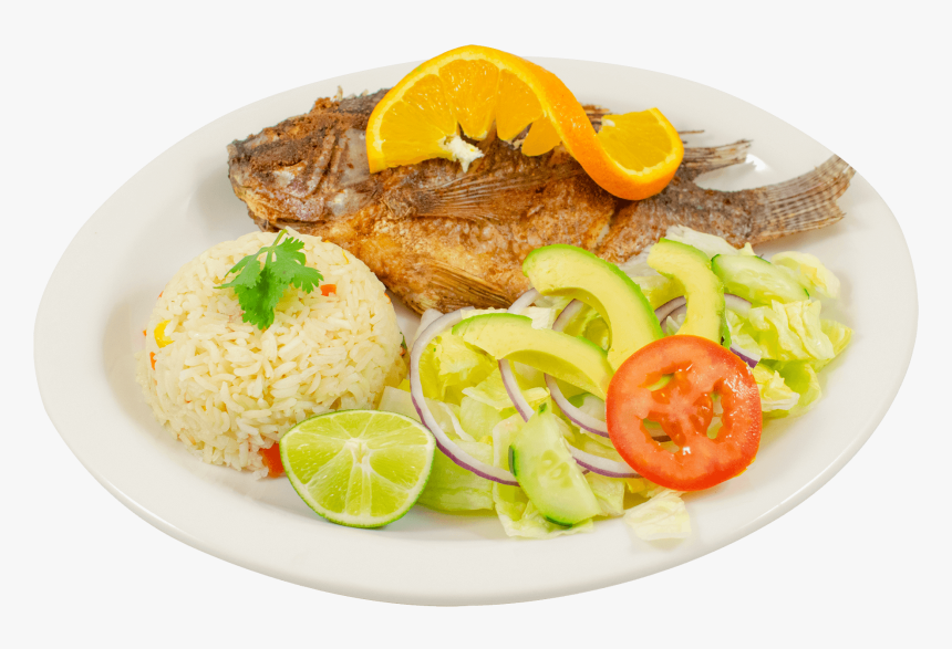 Mojarra Frita - Steamed Rice, HD Png Download