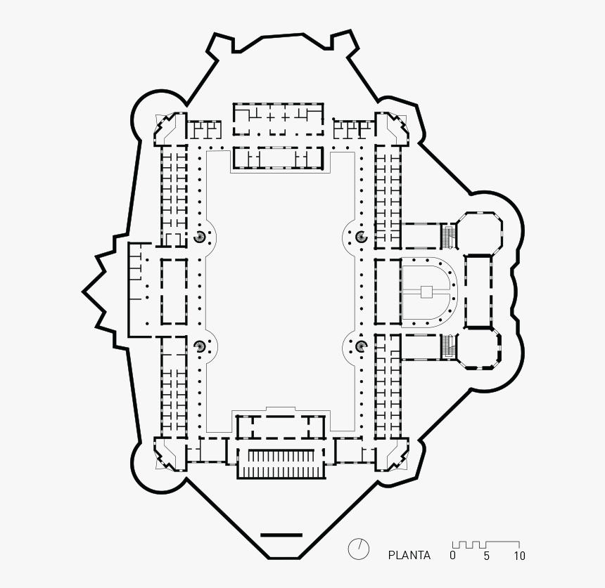 Museo Histórico Militar Planos De Planta - Planta Plano De Un Museo, HD Png Download