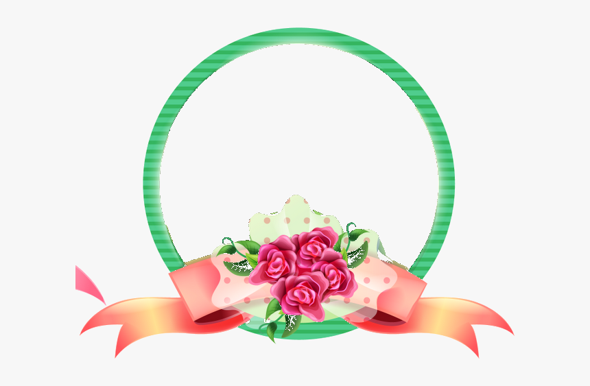 Garden Roses , Png Download - Molduras Redondas Para Colocar, Transparent Png