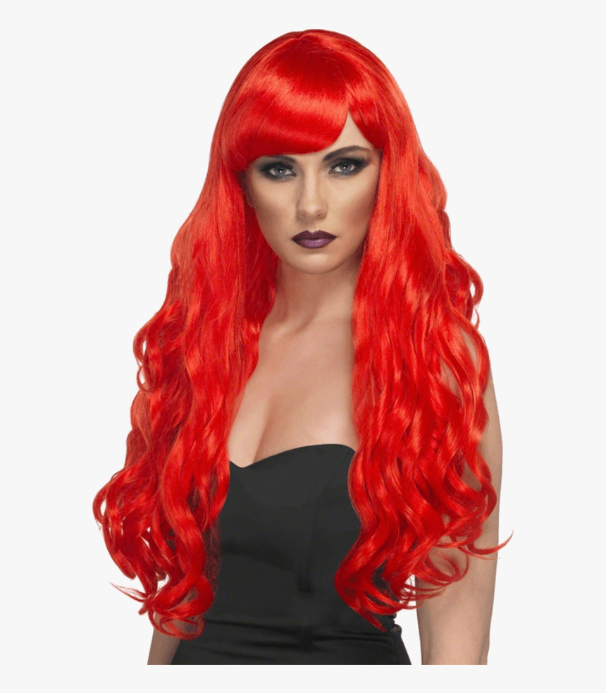 Transparent Red Wig Png - Fancy Dress Wigs, Png Download