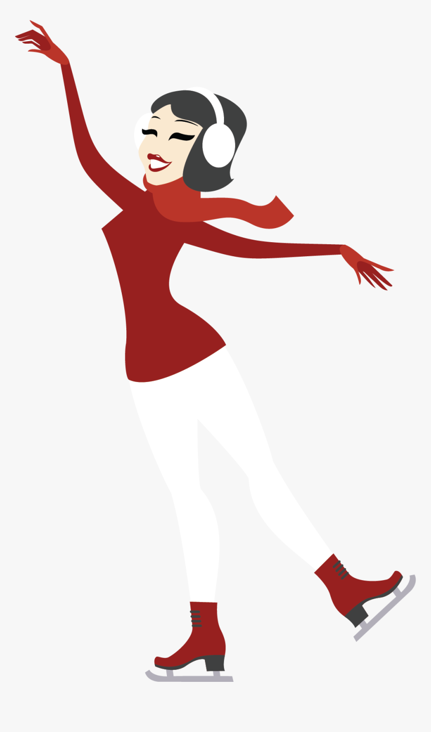 Penguin Ice Skating, HD Png Download