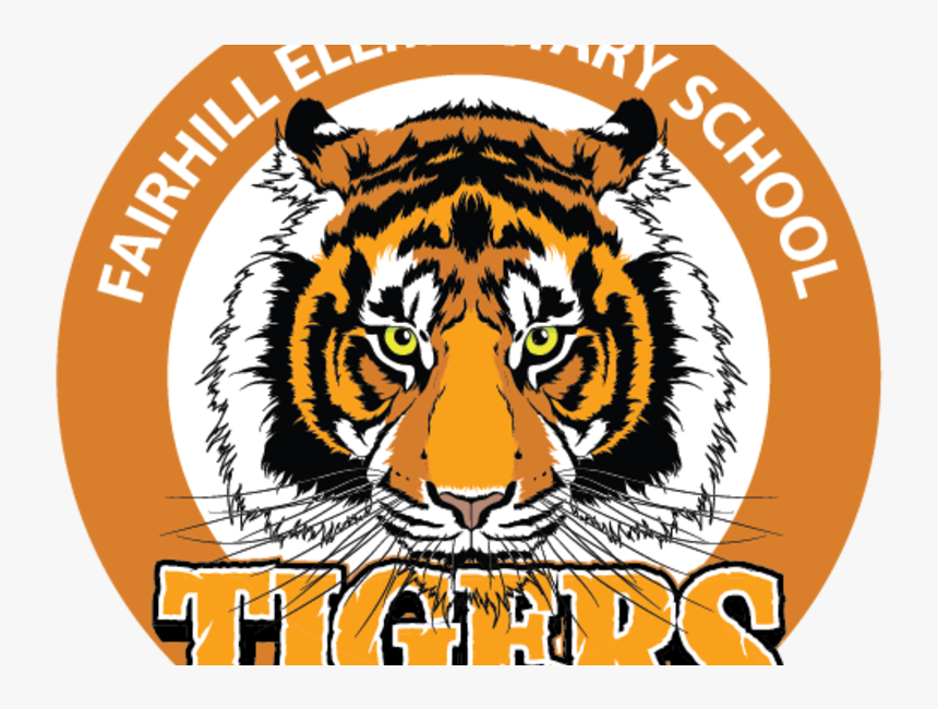 Large Fairhill Elementary Tiger Logo Rev - Fairhill Elementary School Fairfax, HD Png Download
