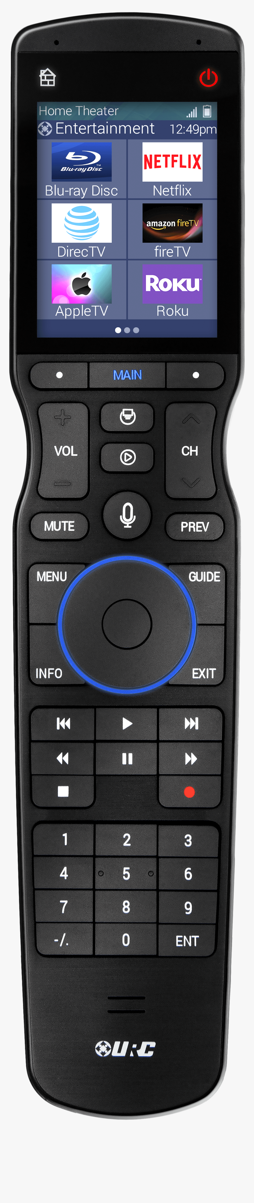 Urc Trc 1480 Residential Application Ui Large - Remote Control With Voice Control Trc 1480, HD Png Download