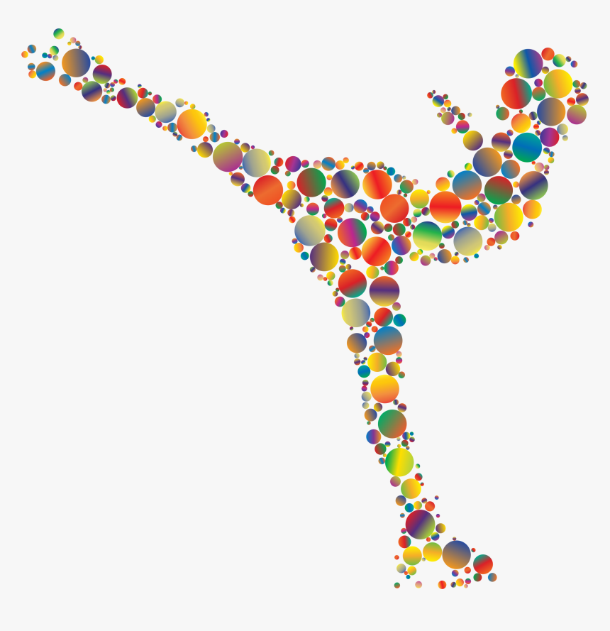Colorful Ice Skating Woman Circles 3 Clip Arts - Figure Skating Clip Art, HD Png Download