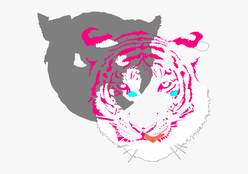 Transparent Bengal Clipart - Transparent White Tiger Logo, HD Png Download