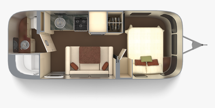 Serenity 23fb With Oyster Interior Decor - Airstream Flying Cloud 23fb, HD Png Download