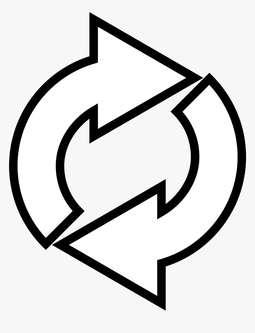 Arrow Repeat Clipart - Repeat Black And White, HD Png Download