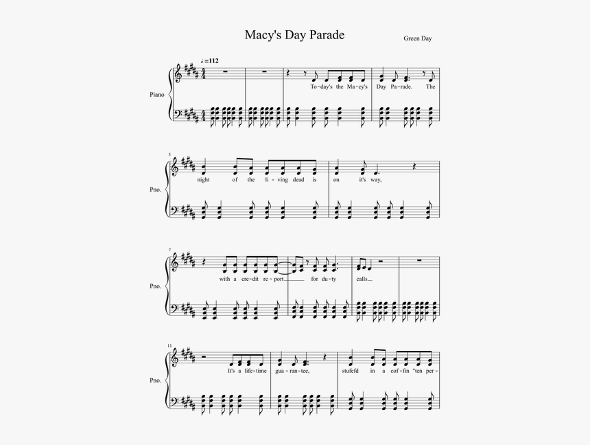 Gone Away Piano Notes, HD Png Download