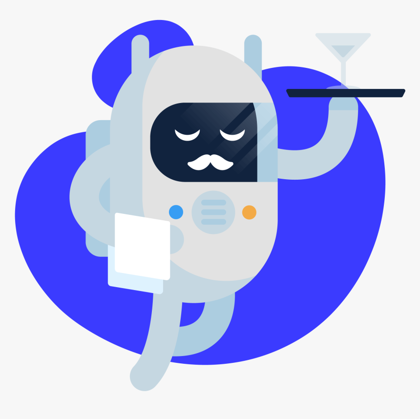 Think Of Him As Your Professional Robot Butler Clipart - Butler Robot Clipart, HD Png Download