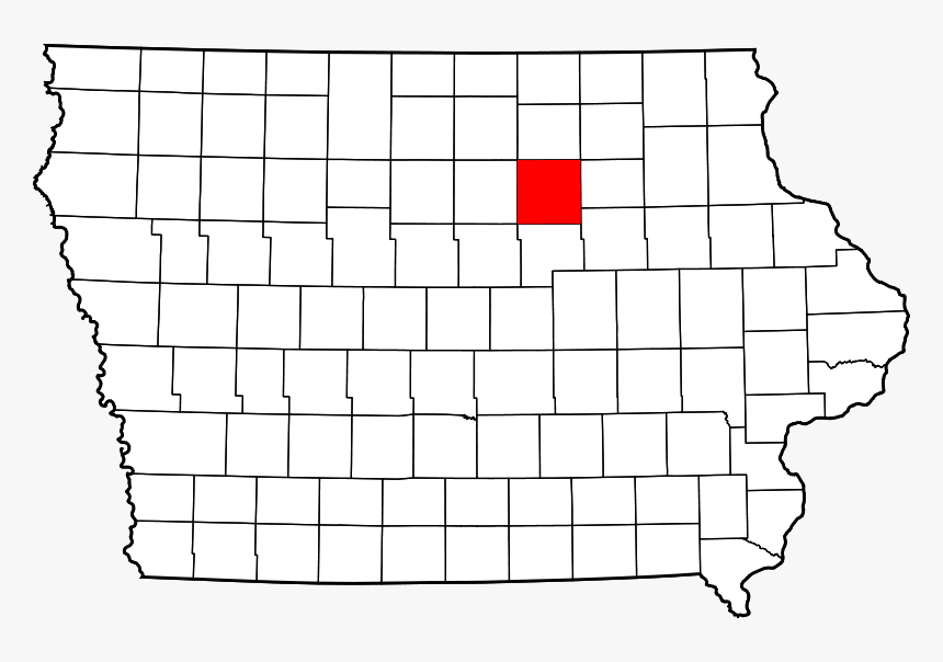 Map Of Iowa Highlighting Butler County Guthrie Center Iowa Map, HD