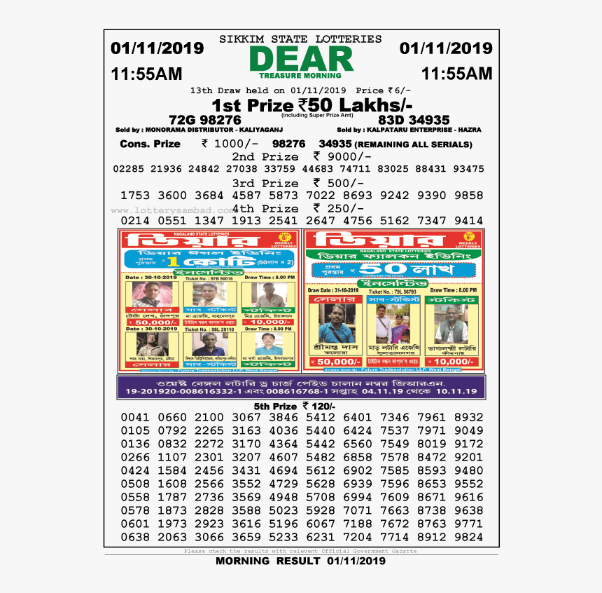 Lottery Sambad Result - Lottery Sambad 8 Pm Previous Result, HD Png Download