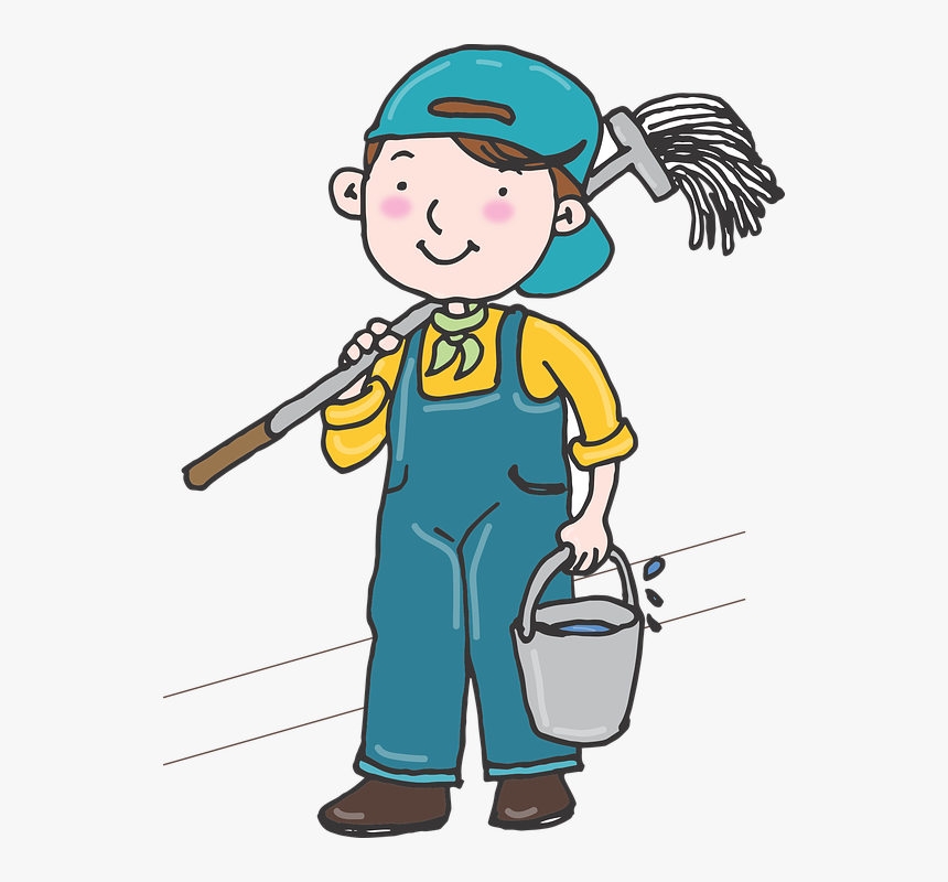 Hombre, Limpieza, La Calidad Del Agua, Pueblo Limpio - รูป การ์ตูน ทํา ความ สะอาด, HD Png Download