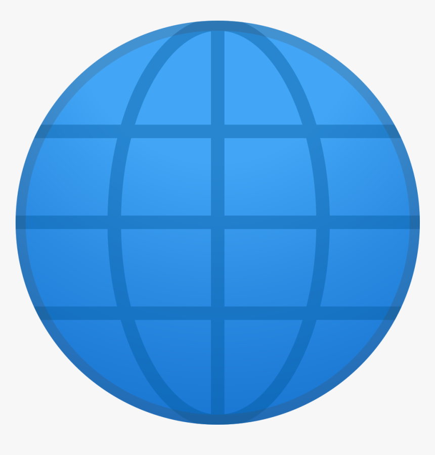 Globe With Meridians Icon - Circle, HD Png Download