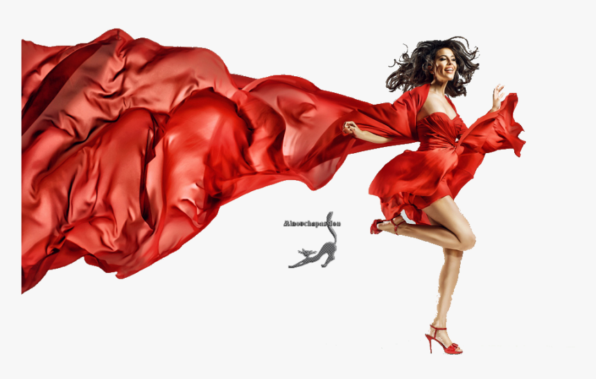 Woman Draped In Fabric, HD Png Download
