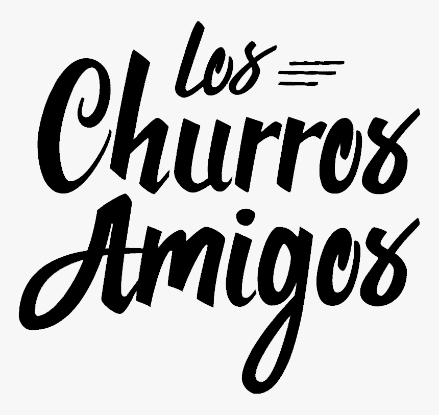 Los Churros Amigos Logo Black - Calligraphy, HD Png Download