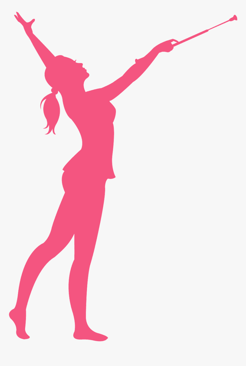 Baton Twirler Majorette Silhouette, HD Png Download , Transparent Png