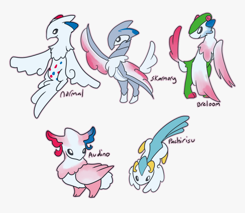 “i Decided To Doodle Some Togekiss Hybrids I Really - Cartoon, HD Png Download