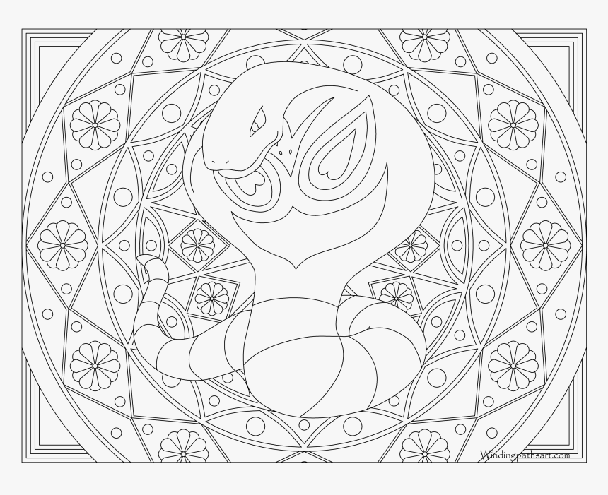 Pokemon Dragonair Coloring Page, HD Png Download