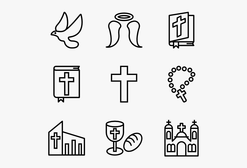 Religion Elements - Hand Drawn Png, Transparent Png