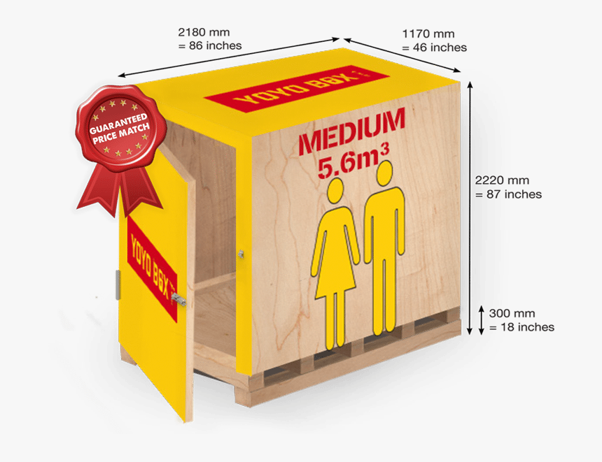 Medium Portable Storage Box - Self Storage Yoyo Box Storage, HD Png Download