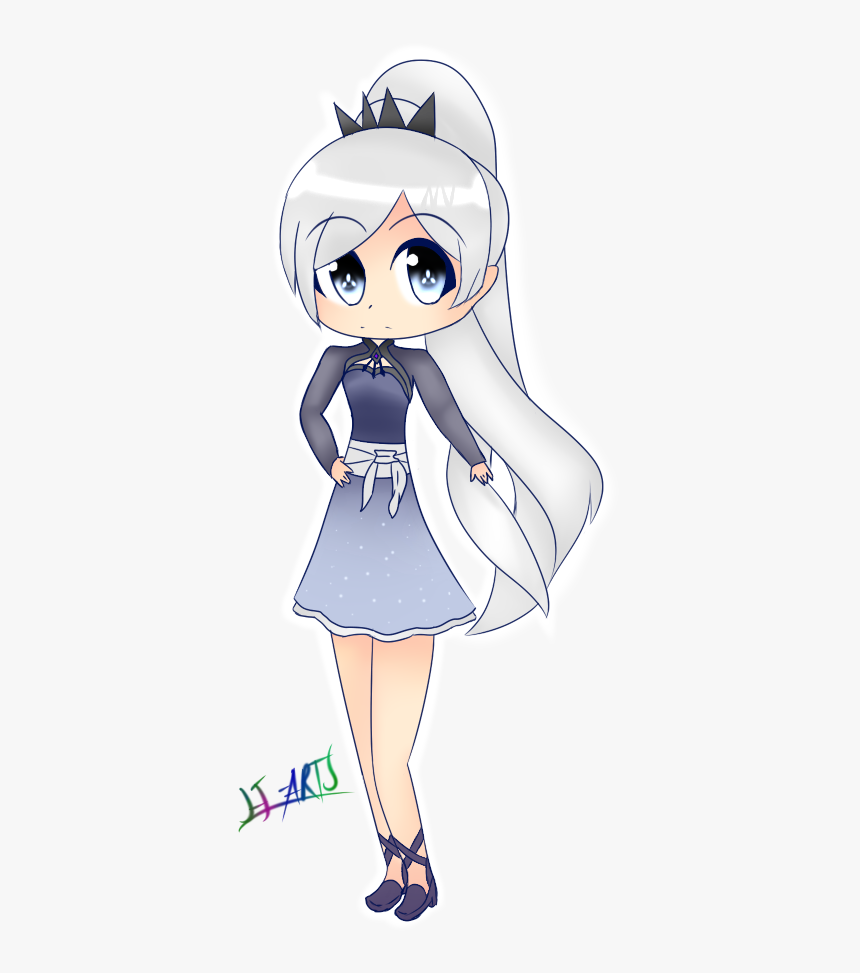 Rwby Weiss Schnee Dress Uniform Cosplay Costume Custom-made - Cartoon, HD Png Download
