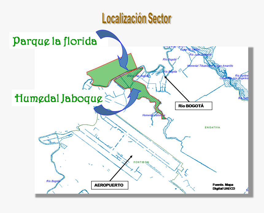 Plano De Ubicación Del Humedal Jaboque , Png Download - Humedal Jaboque Ubicacion, Transparent Png