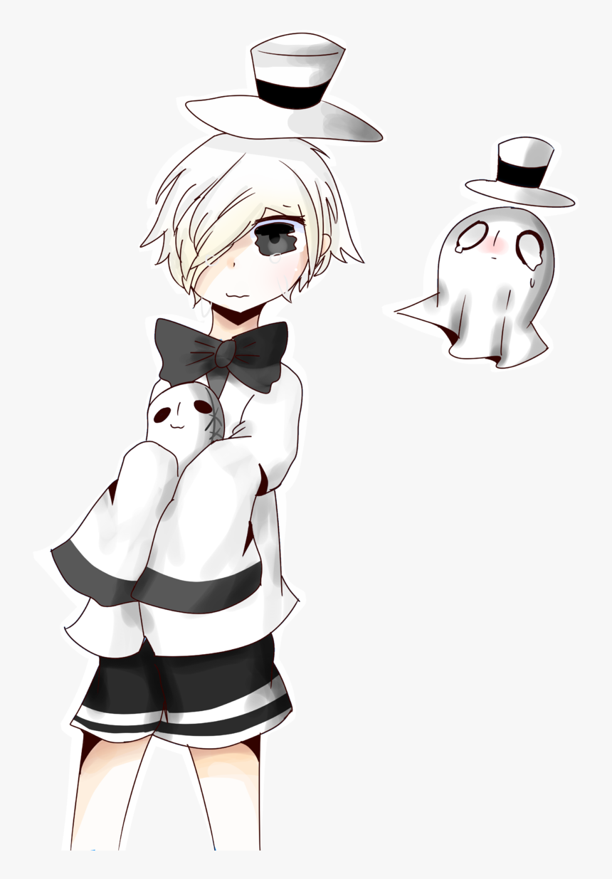 Draw A Little Napstablook - Cartoon, HD Png Download