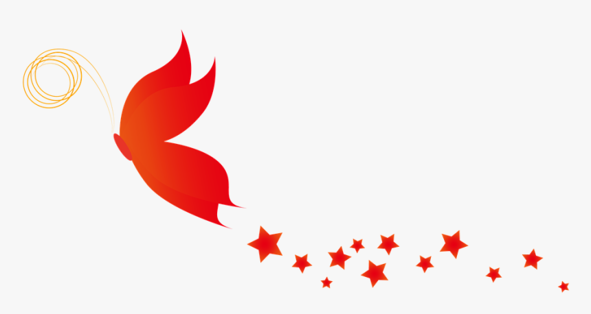 Butterfly, Insects, Star, Nature, Spring, Flowers - Flag, HD Png Download