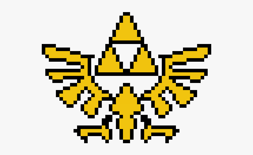 Pixel Art Zelda Triforce, HD Png Download